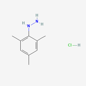 Chemical structure of Mesitylhydrazine hydrochloride