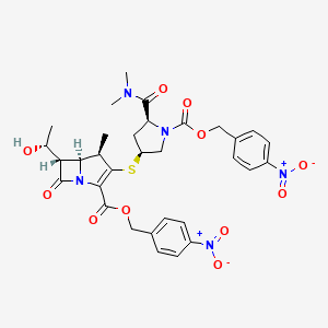 Chemical structure of Meropenem p-nitrobenzyl diester