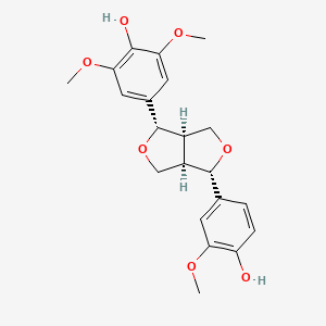 Chemical structure of Medioresinol, (+)-