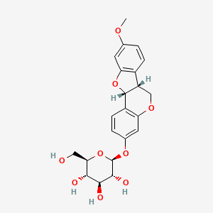 Chemical structure of Medicarpin glucoside