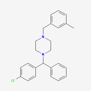 Chemical structure of Meclozine