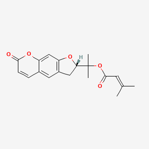 Chemical structure of Marmesin angelate