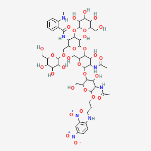 Chemical structure of MANT-M3GN2-DNP