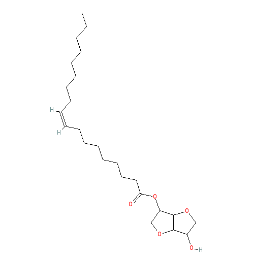 Chemical structure of Mannitol oleate