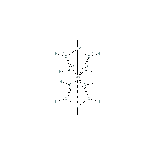 Chemical structure of Manganocene
