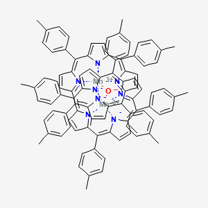 Chemical structure of Manganese(III)meso-tetrakis(4-methylphenyl)porphine-μ-oxodimer