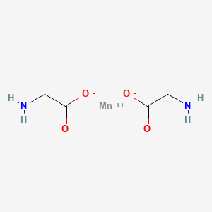 Chemical structure of Manganese(II) 2-aminoacetate