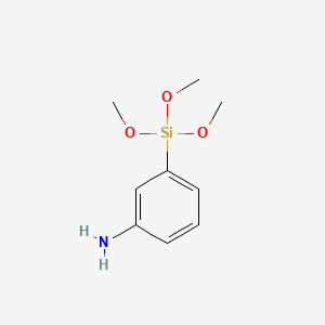 Chemical structure of M-AMINOPHENYLTRIMETHOXYSILANE