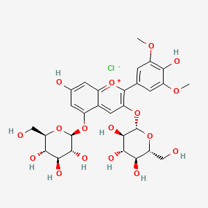 Chemical structure of Malvidin-3,5-diglucoside