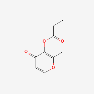 Chemical structure of Maltol propionate