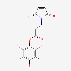 Chemical structure of Mal-PFP ester