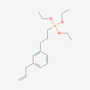 Chemical structure of m-ALLYLPHENYLPROPYLTRIETHOXYSILANE