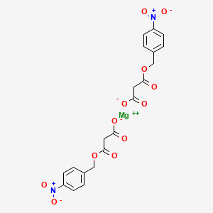 Chemical structure of Magnesium mono-p-nitrobenzyl malonate