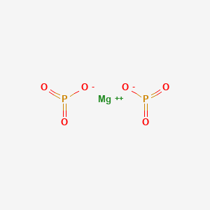 Chemical structure of magnesium dimetaphosphate