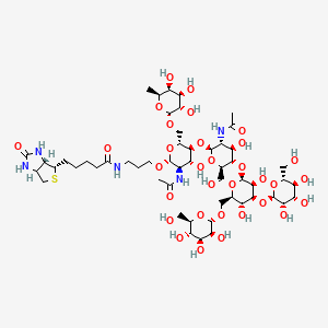 Chemical structure of M3(Fuc6)-biotin