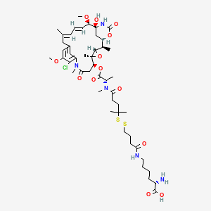Chemical structure of Lys-Nε-SPDB-DM4