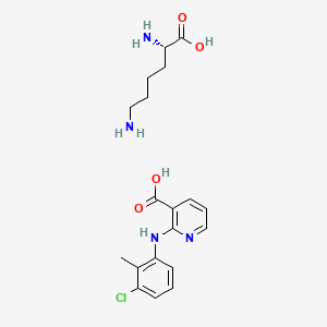 Chemical structure of Lysine clonixinate