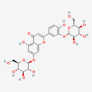 Chemical structure of Luteolin 3',7-diglucoside