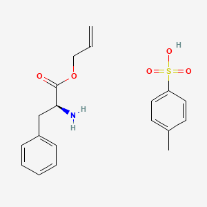 Chemical structure of L-Phenylalanine allyl ester 4-toluenesulfonate salt