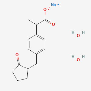 Chemical structure of Loxoprofen Sodium Salt Dihydrate