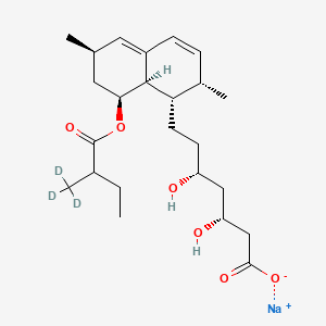 Chemical structure of Lovastatin-d3 hydroxy acid sodium