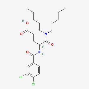 Chemical structure of Lorglumide