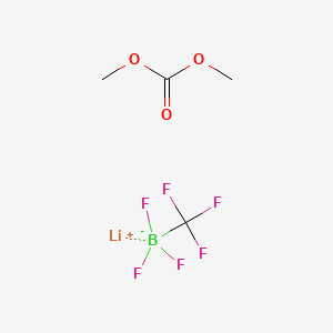 Chemical structure of Lithium Trifluoro(trifluoromethyl)borate - Dimethyl Carbonate Complex