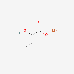 Chemical structure of Lithium 2-hydroxybutanoate