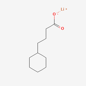 Chemical structure of LITHIUM CYCLOHEXANEBUTYRATE