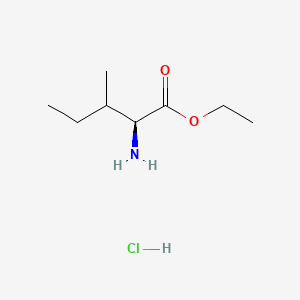 Chemical structure of L-Isoleucine Ethyl Ester Hydrochloride