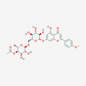 Chemical structure of Linarin 4'''-acetate