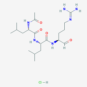 Chemical structure of Leupeptin hydrochloride