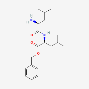Chemical structure of Leu-Leu-OBzl