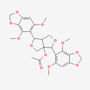 Chemical structure of Leptostachyol acetate