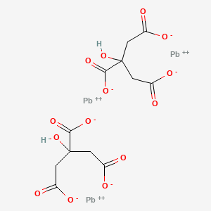 Chemical structure of Lead citrate
