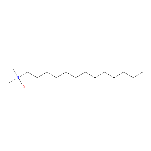 Chemical structure of LAURYL DIMETHYLAMINE OXIDE