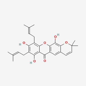 Chemical structure of Latisxanthone C