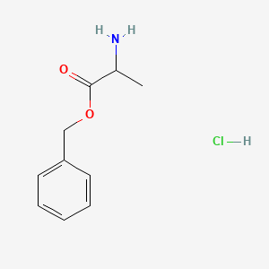 Chemical structure of L-alanine benzyl ester hydrochloride