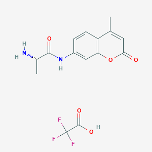 Chemical structure of L-Alanine 7-amido-4-methylcoumarin trifluoroacetate salt