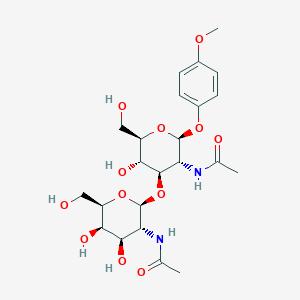 Chemical structure of LacDiNAc(I) MP Glycoside