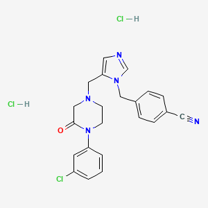 Chemical structure of L-778123 Dihydrochloride