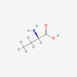 Chemical structure of L-2-Aminobutyric Acid-d6