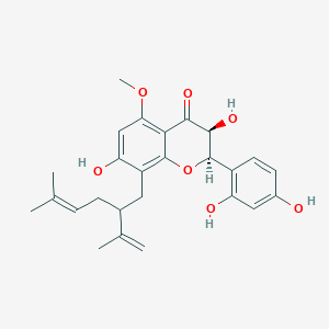 Chemical structure of Kushenol N