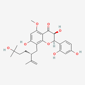 Chemical structure of Kushenol K