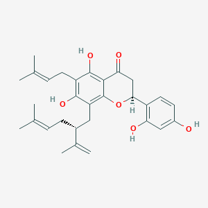 Chemical structure of Kushenol B