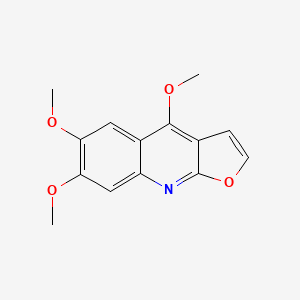 Chemical structure of Kokusaginine