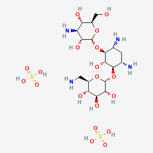 Chemical structure of Kanamycin acid sulfate