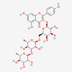 Chemical structure of Kaempferol 3-O-rhamninoside