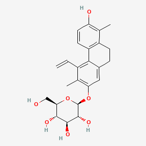 Chemical structure of Juncusol 7-O-glucoside