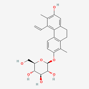 Chemical structure of Juncusol 2-O-glucoside